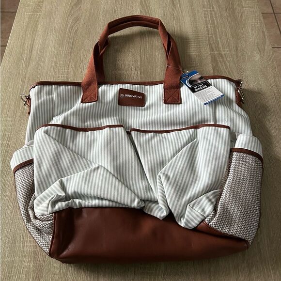 NWT … INNOVATIVE IPP 2 in 1 Diaper Bag With Tabletop Changing Pad - Picture 5 of 7